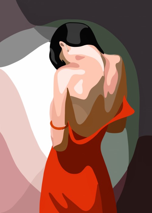 האישה באדום 