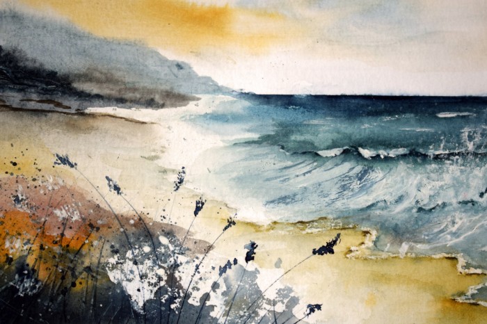 לפנות ערב בים