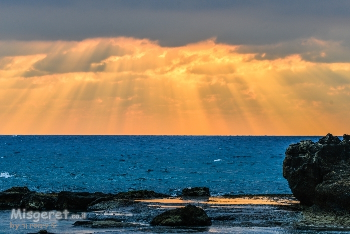 שקיעה באכזיב
