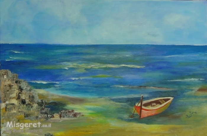 סירה בחוף הים