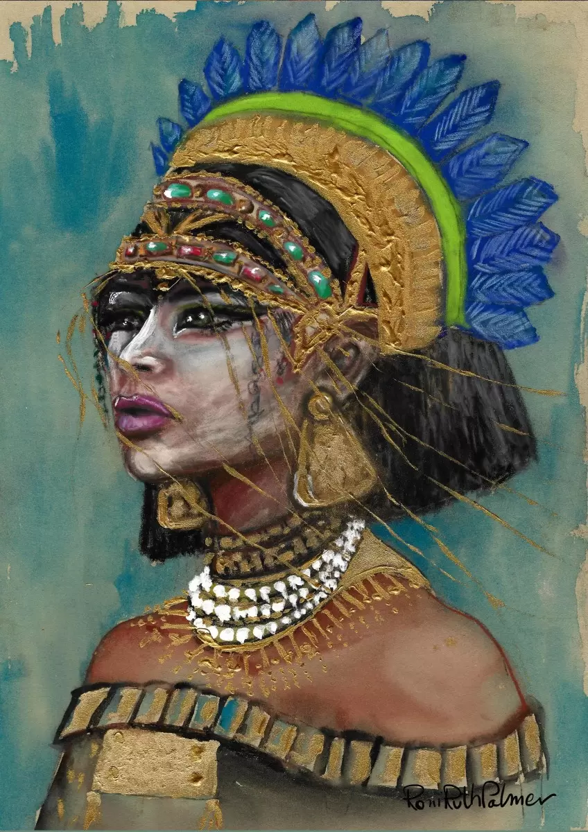 מלכת השבט - רוני רות פלמר - ציורי שמן  - מק''ט: 443170