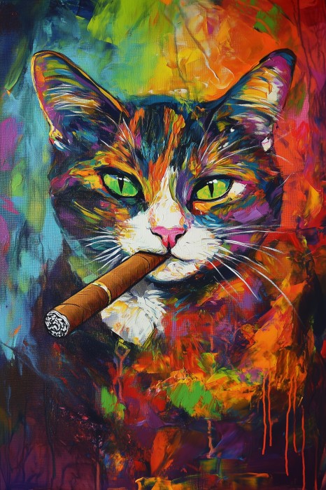 Smoking Cat
