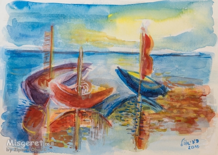 סירות משתקפות