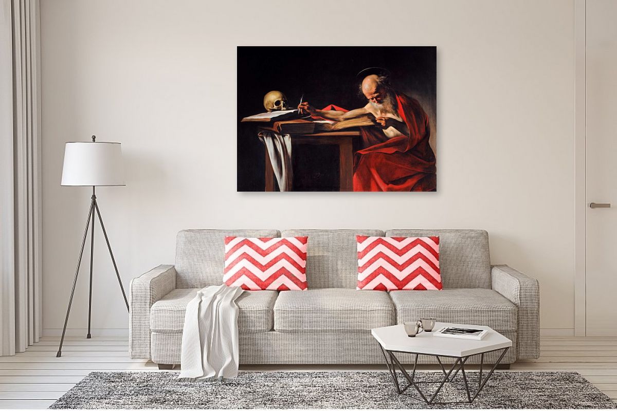 Saint Jerome Writing by Caravaggio | Poster or Wall Sticker Decal ...