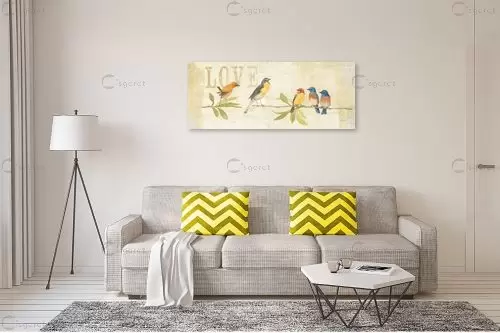עורבנים בצבע I - Avery Tillmon - תמונות לסלון רגוע ונעים  - מק''ט: 385600