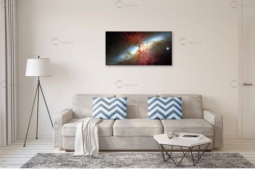 Starburst Galaxy - חלל – Artpicked- space | תמונה לקיר בסגנון מודרני