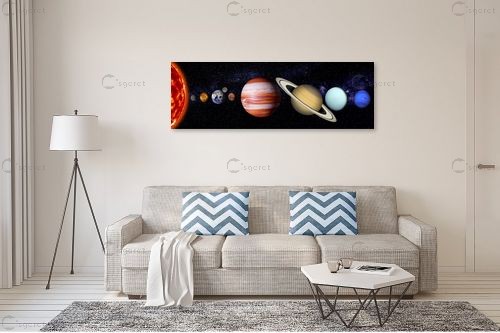 מערכת השמש הדמייה – Artpicked- space | תמונה לקיר בסגנון מודרני