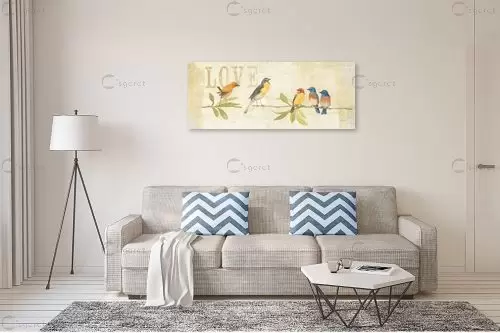 עורבנים בצבע I - Avery Tillmon - תמונות לסלון רגוע ונעים  - מק''ט: 385600