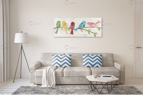 מצייצים ונהנים II – Courtney Prahl | תמונה לקיר בסגנון מודרני