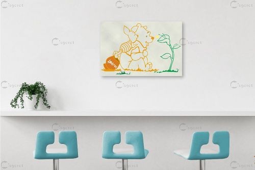 Pooh – מסגרת עיצובים | תמונה לקיר בסגנון מודרני