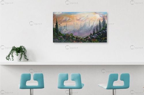 כמגדל דוד צווארך – חיים בורוש | תמונה לקיר בסגנון קלאסי