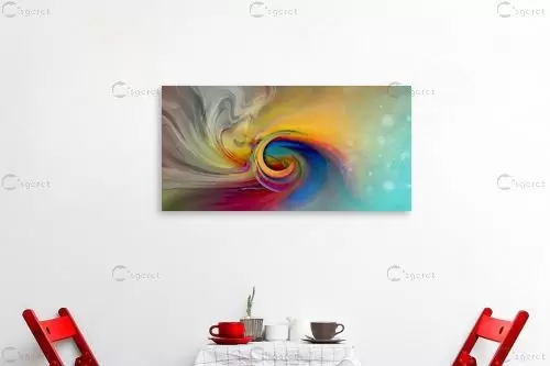 גלקסיות רחוקות – בתיה שגיא | תמונה לקיר בסגנון מופשט