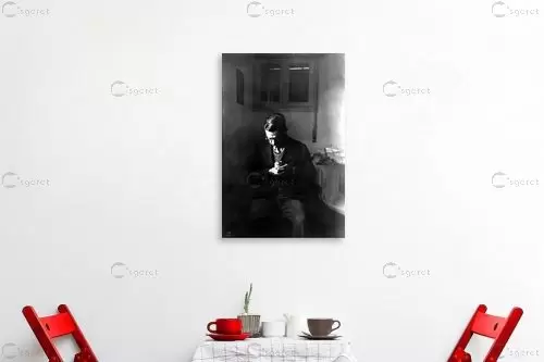 דוד סקלי 1940 עם גוזל - דוד לסלו סקלי - תמונות של אנשים  - מק''ט: 143639