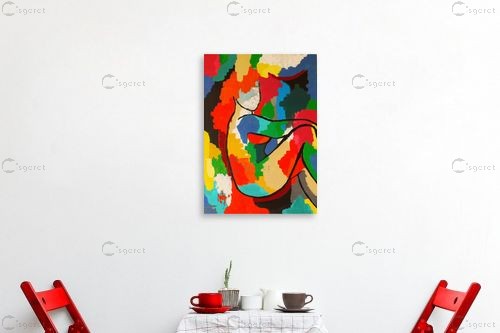 She Comes In Color - MMB Art Studio - תמונות לסלון מודרני  - מק''ט: 227315
