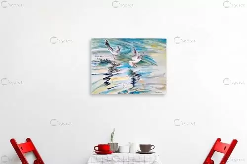 ריקוד הצפרים – חיה וייט | תמונה לקיר בסגנון מודרני