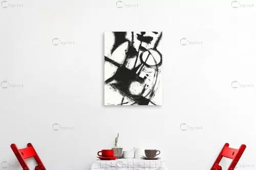ביטוי מופשט II לבן – Shirley Novak | תמונה לקיר בסגנון מודרני