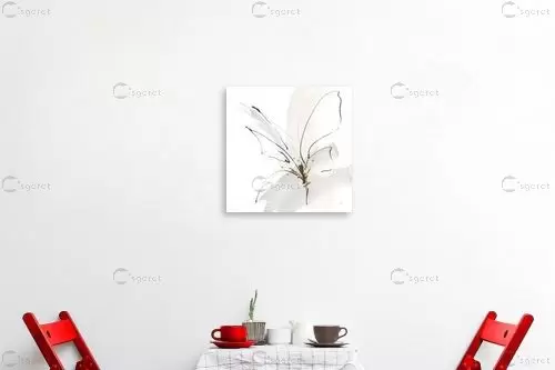 פרח מופשט מינימליסטי ו – Chris Paschke | תמונה לקיר בסגנון מודרני