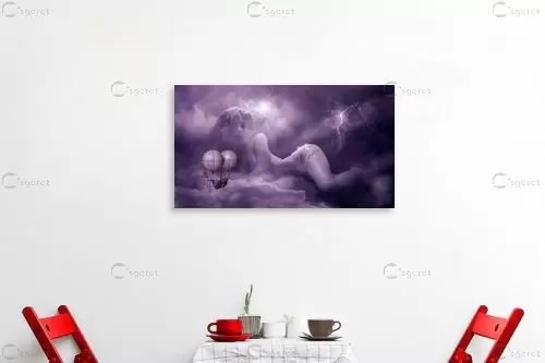 פנטזיה - Artpicked - תמונות רומנטיות לחדר שינה סוריאליסטי  - מק''ט: 390653