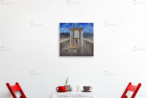 מקדש  ואריאל – חיים בורוש | תמונה לקיר בסגנון מודרני