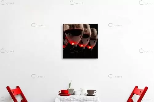 יין אדום לחיים II - Artpicked - תמונות רומנטיות לחדר שינה מופשט מינימליסטי סטים בסגנון מודרני  - מק''ט: 440780