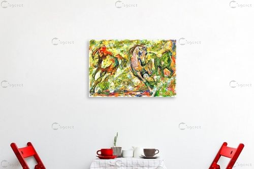 דהירה בטבע – בן רוטמן | תמונה לקיר בסגנון מודרני