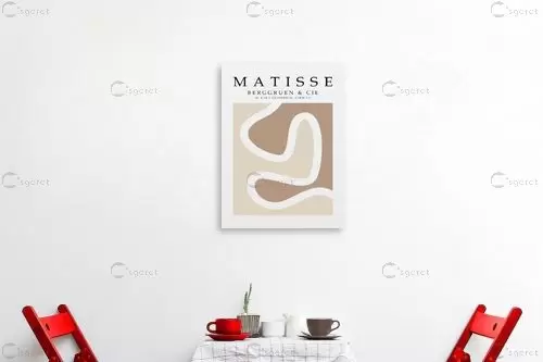 מאטיס 69 - אנרי מאטיס - תמונות לסלון רגוע ונעים סטים בסגנון גיאומטרי  - מק''ט: 464245
