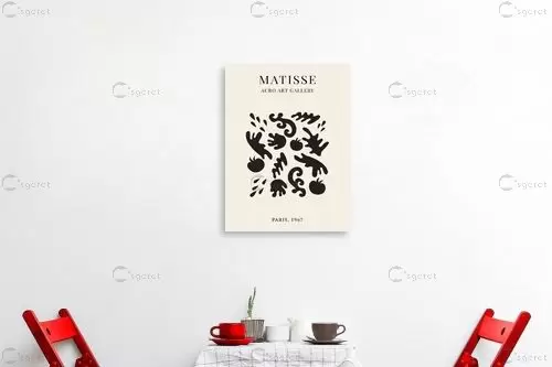 מאטיס 90 - אנרי מאטיס - תמונות לסלון רגוע ונעים סטים בסגנון גיאומטרי  - מק''ט: 464270