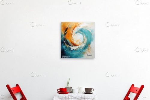 ריקוד הצבעים – מני שמעוני | תמונה לקיר בסגנון מודרני