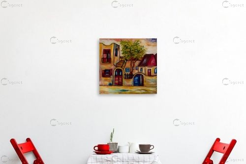 סמטה ספרדית – עדנה כהן | תמונה לקיר בסגנון כפרי