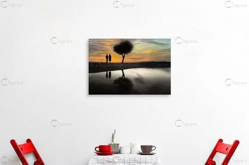 שקיעה לשניים – יניב גרינברג | תמונה לקיר בסגנון מודרני