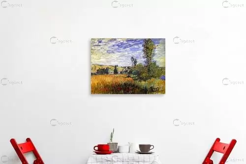 Landscape At Vetheuil – קלוד מונה | תמונה לקיר