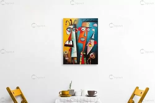 חבורה שכזאת - מיכאל תורגמן - תמונות צבעוניות לסלון אנשים ודמויות עם בינה מלאכותית  - מק''ט: 464038