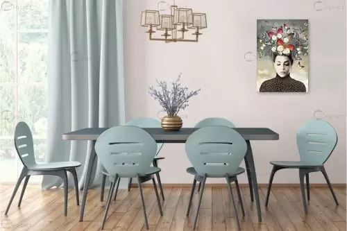 פרפרים בראש – בתיה שגיא | תמונה לקיר בסגנון מודרני