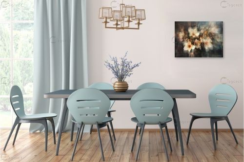 זר בלבן – יובל אמיר | תמונה לקיר בסגנון כפרי