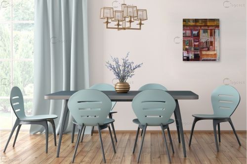 הצצה לבית – יעקב לונסקי | תמונה לקיר בסגנון כפרי