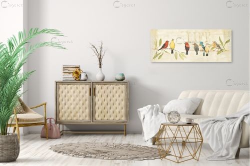 עורבנים בצבע II - Avery Tillmon - תמונות לסלון רגוע ונעים איור רישום בצבע  - מק''ט: 385598