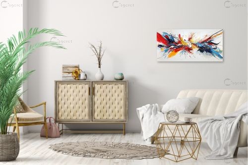 שירת צבעים – יניב גרינברג | תמונה לקיר בסגנון מופשט