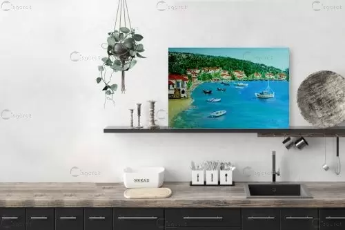 נוף בספרד – אסתר חן-ברזילי | תמונה לקיר בסגנון כפרי