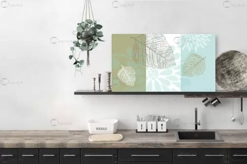 עלי שלכת – נעמי עיצובים | תמונה לקיר בסגנון מודרני