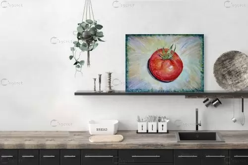 עגבניה בשלה - חיה וייט - צבעי מים  - מק''ט: 213211