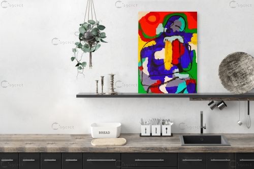 אשה מהרהרת – MMB Art Studio | תמונה לקיר בסגנון מופשט