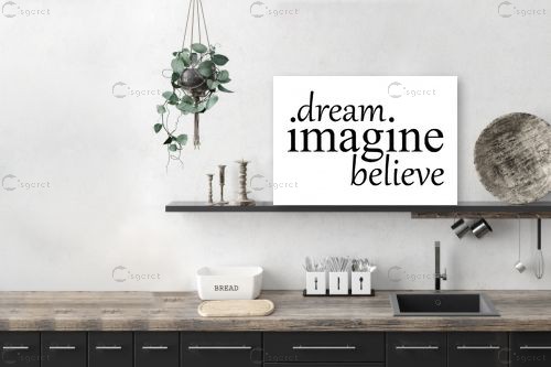 Dream imagine – מסגרת עיצובים | תמונה לקיר בסגנון מודרני