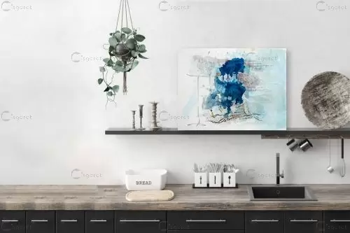 albero blue – ליה מלחי | תמונה לקיר בסגנון מופשט