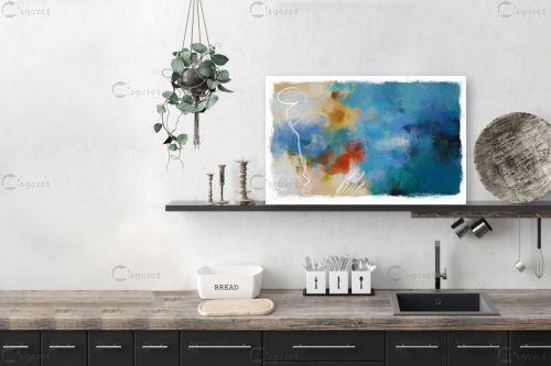 מופשט 204 – איש גורדון | תמונה לקיר בסגנון מופשט