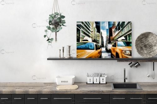 yellow cab – Artpicked | תמונה לקיר בסגנון מודרני