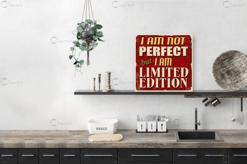 אני לא מושלם אבל אני מהדורה מוגבלת – Artpicked Modern | תמונה לקיר בסג