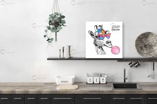 ג&#039;ירף חד קרן – Artpicked Modern | תמונה לקיר בסגנון סוריאליסטי
