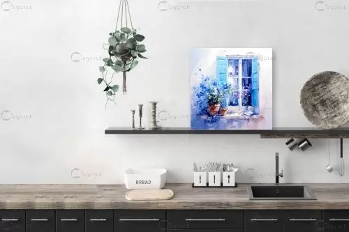 בוקר רומנטי - אורית גפני - תמונות צבעוניות לסלון תמונות נוף וטבע עם בינה מלאכותית  - מק''ט: 449905