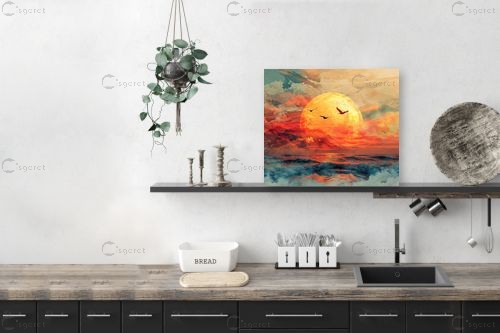 שקיעה רומנטית – יניב גרינברג | תמונה לקיר בסגנון מודרני