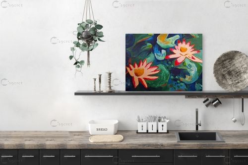 לוטוסים – אנה דבורקין | תמונה לקיר בסגנון מודרני